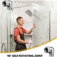 thumbnail image 6 of RYUJNDK 90 Degree Handheld Shower Head Elbow Adapter Shower Arm Angles Adapter Shower Head Extension Arm Connector Enduring, 6 of 8