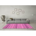 thumbnail image 3 of Ahgly Company Indoor Square Abstract Pink Modern Area Rugs, 6' Square, 3 of 4