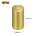 thumbnail image 2 of Uxcell 100 Pack Heat Shrink Wrap Sleeves Wine Shrink Wrap Cap Grape Shape, 30x60mm Gold, 2 of 5