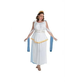 Goddess Costume Pleated Material White Roman Dress Goddess Costume Pleated Material White Roman Dress