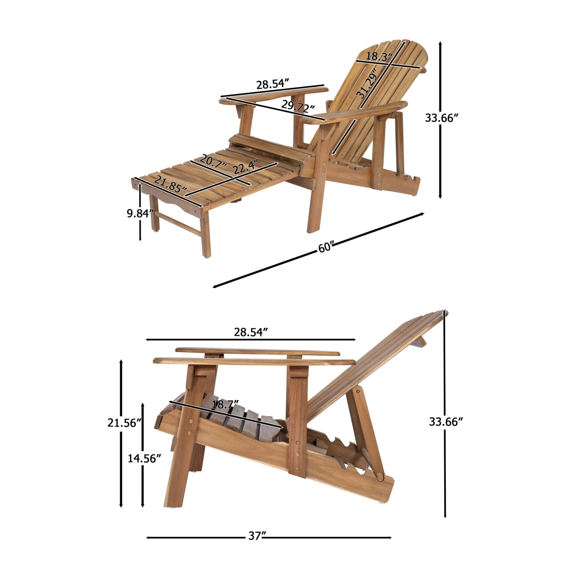 Newboti Furniture MALIBU ADIRONDACK CHAIR BN.5491