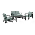 thumbnail image 6 of Crosley Furniture Kaplan 4Pc Fabric Sofa Set in Oil Rubbed Bronze/Mist Green, 6 of 8
