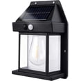 thumbnail image 1 of Solar Wall Lights - Vintage Style with Smart Motion Sensor, Wireless Dusk to Dawn Lantern Motion Sensor LED Sconce Lights IP65 Waterproof to Patio Yard Garden (Black), 1 of 10