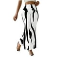 thumbnail image 2 of Aueoeo Womens Maxi Skirt Casual Flowy Elastic High Waist Long Skirts Graphic Printed Skirts Warp Pencil Skirts with Pockets, 2 of 7