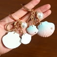 thumbnail image 3 of Pearl Shell Keychain Acrylic Ornament Modern Keyring for Keys and Bags Decorative Accessories Exquisite Key Chain, 3 of 7