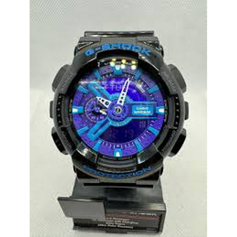CASIO G-Shock Analog-Digital 'Black Blue' GA-110HC-1A - Walmart.com