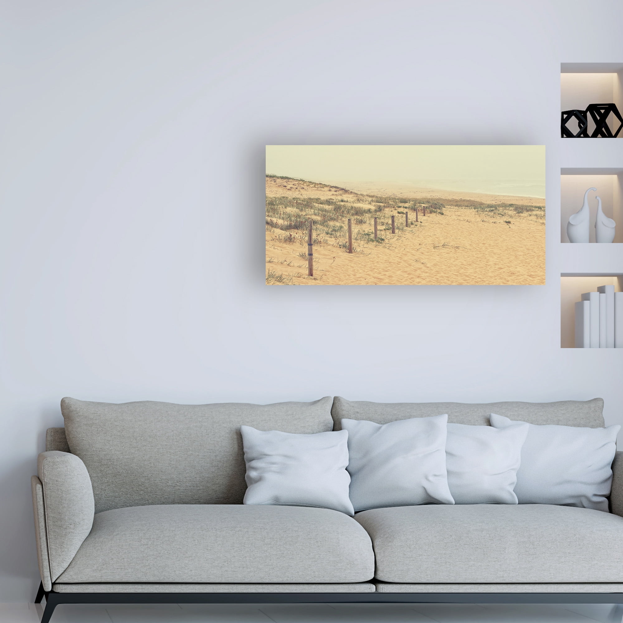 Trademark Fine Art 'BC Foggy Beach' Canvas Art by Beata Czyzowska Young