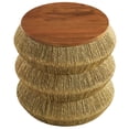 thumbnail image 6 of Maris Seagrass and Wood End Table in Walnut Natural, 6 of 8