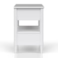 thumbnail image 4 of Glavbiku Mid-Century Nightstand with 2 Drawers & Shelf,White Bedside Table for Bedroom,Adult, 4 of 8