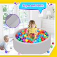 thumbnail image 3 of Piscina de bolas de espuma Wilwolfer para niños pequeños con 200 pelotas durante más de 1 año, 3 of 5