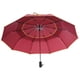thumbnail image 5 of Paraguas plegable, impermeable, resistente al viento, para viajes, negocios, automático, abierto, grande, para lluvia, color rojo, 5 of 8