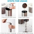 thumbnail image 3 of JIAIA Manual Stainless Steel Coffee Grinder, 3 of 6