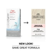 Wella Color Charm Permanent Liquid Toner in T18 (QTY 2) w/ CC Creme 20 Volume Developer