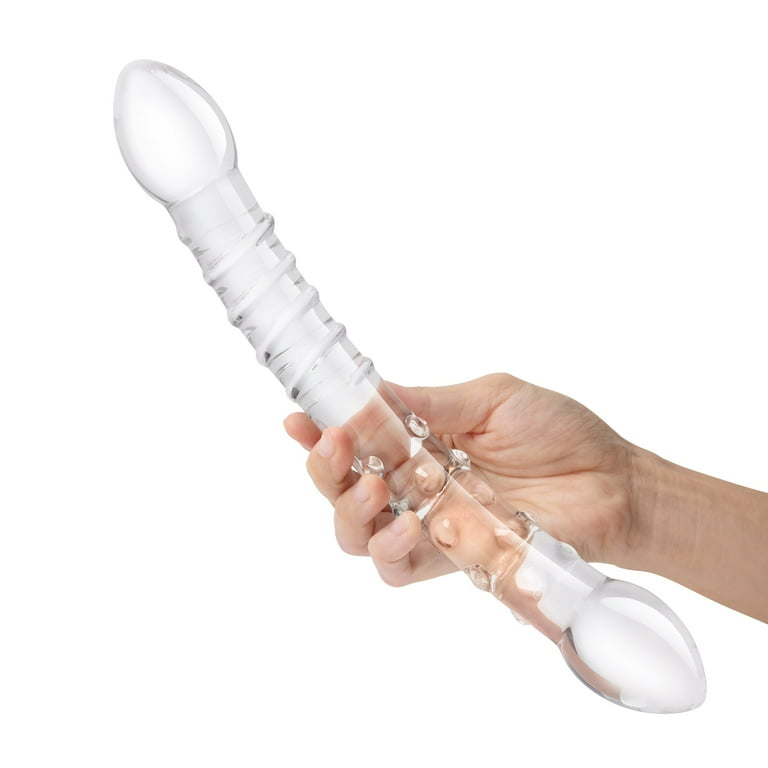 Glas 12" Glass G-Spot Dildo Girthy Double Trouble, Clear - Walmart.com Glas 12" Glass G-Spot Dildo Girthy Double Trouble, Clear - Walmart.com