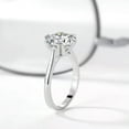 thumbnail image 3 of 2ct Round Cut Wedding AAA Cz 925 Silver Women's Love Heart Fashion Ring Size 4-9, 3 of 8