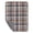 Gray / Brown, variant on Fleece Wearable Blanket Oversized, 55 x 39 Inch Plaid Throw with Snap Buttons, Soft Reversible Lap Blanket Poncho Cape for Couch Office Travel