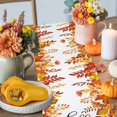 thumbnail image 4 of Thanksgiving Pumpkins Table Runner, Autumn Thanksgiving Kitchen Dining Table Decoration for Home Party Decor 13x48 Inches, 4 of 9