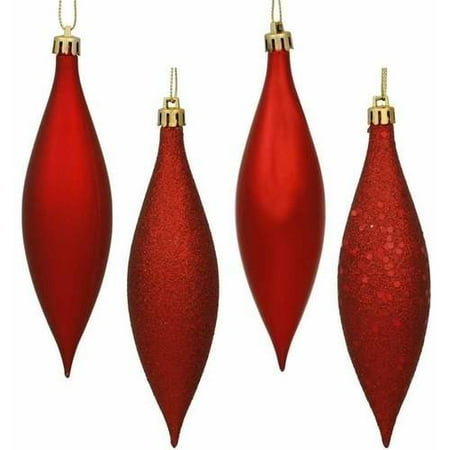 Vickerman 5.5" Finial Drop Christmas Ornaments, Pack of 8