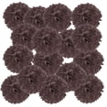 thumbnail image 1 of Uxcell Pompones de papel para flores, bola de flores para decoración de fondo de fiesta, marrón 4", 1 of 7