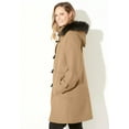 thumbnail image 3 of Catherines Women's Plus Size Petite Wool Blend Toggle Peacoat, 3 of 4