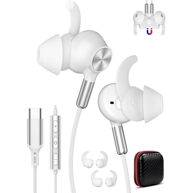 Auriculares con cable COOYA Sports USB C con micrófono para iPhone