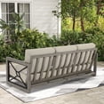 thumbnail image 2 of Ulax Furniture Patio Outdoor 3-Seat Aluminum Sofa With Sunbrella Cushions, 2 of 6