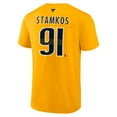 thumbnail image 3 of Men's Fanatics Steven Stamkos Gold Nashville Predators Authentic Stack Name & Number T-Shirt, 3 of 3