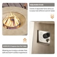 thumbnail image 7 of VENTOPYR 31.5'' Round Propane Fire Pit,40,000 BTU Concrete Fire Pit Table, 7 of 7