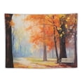 thumbnail image 5 of COMIO Designart ' Fall Trail in Forest' Landscape Tapestry Blanket Décor Wall Art for Home and Office 40x30 Inch, 5 of 7