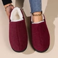 thumbnail image 3 of Chenyee Women’s Winter Warm Bootie Slippers Plush Suede Flat Memory Foam Fleece Lined House Slippers, 3 of 5