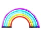 thumbnail image 2 of pequeña luz de noche Irfora Rainbows Design LEDs Neon Light 3 * AA Cell & USB Operado Constant Bright Mode Letrero de neón Luces decorativas Decoración de pared para Navidad Acción de gracias Fies Irfora pequeña luz de noche, 2 of 2