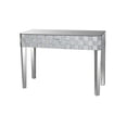 thumbnail image 2 of Frosted Chequered Pattern Console Table In Rectangular Shape Clear, 2 of 2