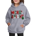 thumbnail image 4 of Sudadera con capucha para niñas y niños, sudadera de manga larga con cuello redondo y estampado de moda, jersey con bolsillo, sudadera de poliéster para niñas, 4 of 8
