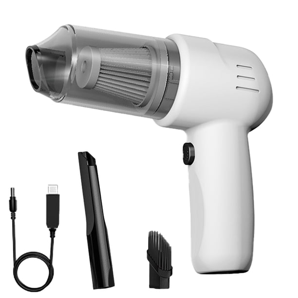 Interior del automóvil Portátil Portátil Potente Mini aspiradora Mini aspiradora para automóvil 2 boquillas 100W 9000PA Portátil Mano rápida Polvo rápido Teclado de escritorio Inalámbrico Sweethay VI001617-02B