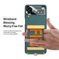 thumbnail image 3 of Galaxy Z Flip 3 Case Cover, Case for Samsung Flip 3 5G 2021, Allytech Hard PC Protective Case with Strap Kickstand All-Inclusive Camera Lens Protector Case for Samsung Galaxy Z Flip 3, Darkgreen, 3 of 6
