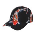 thumbnail image 1 of Fotbe Tricolor Koi Fish Trio Gorro Clásico de Béisbol, Gorra Ajustable con Broche Snapback, Gorro de Exterior de Algodón Suave, 1 of 6