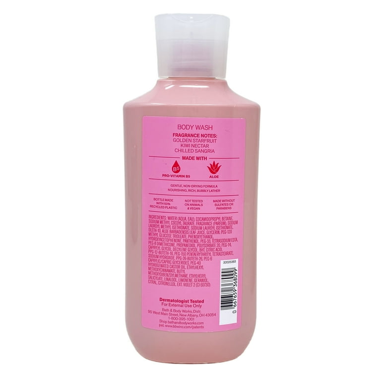 Bath & Body Works Starfruit Sangria Body Wash and Body Lotion Duo