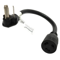 Parkworld 885422 Adapter Cord NEMA 10-30P Male to L6-20R Female, 20A, 250V, 1.5'