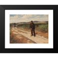 thumbnail image 2 of Erik Henningsen 18x14 Black Modern Framed Museum Art Print Titled - Landscape with a Man and a Wife on a Dirt Road (1903), 2 of 5