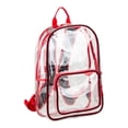 thumbnail image 7 of Eastsport Spark Clear Backpack, Red/Black, 7 of 7