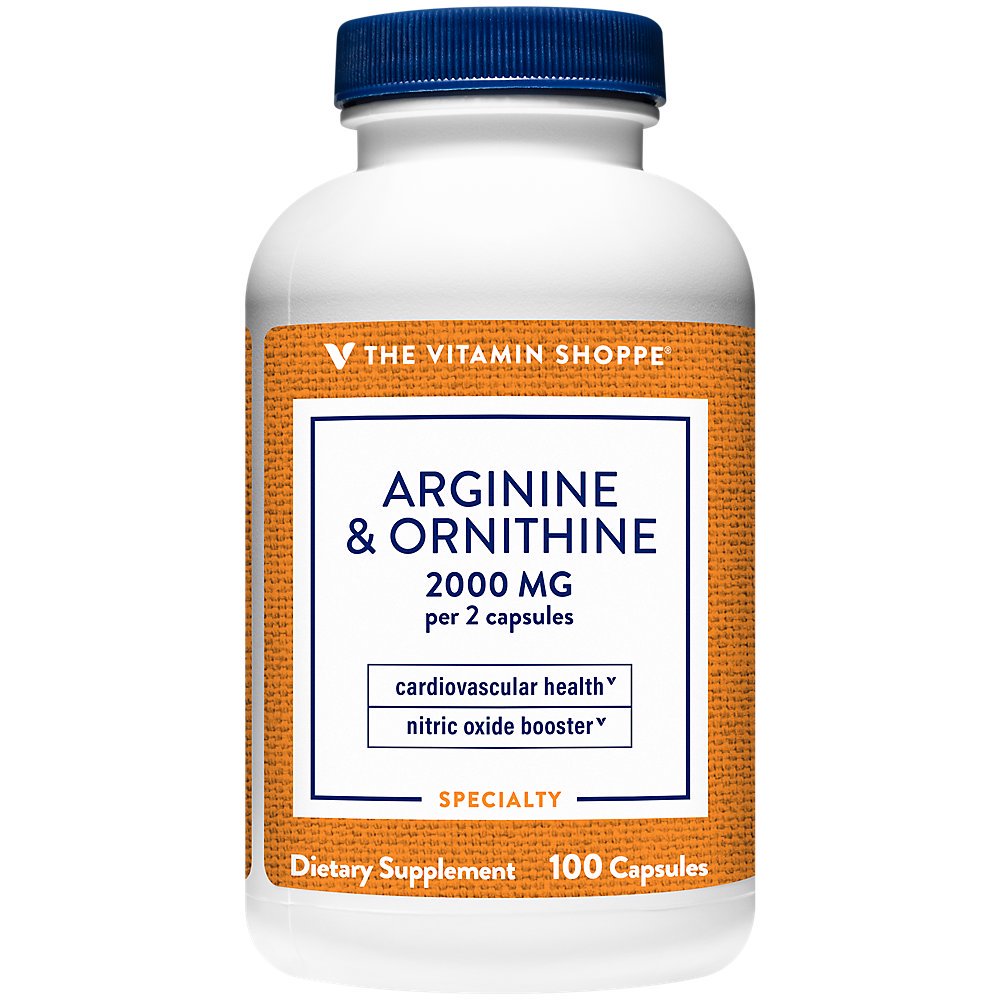 The Vitamin Shoppe Arginine Ornithine 2,000MG, Supports Cardiovascular