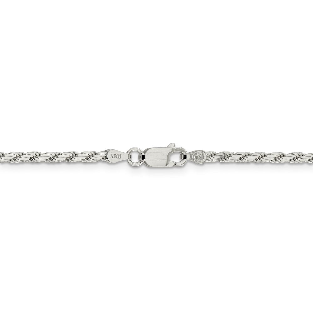 Mia Diamonds 925 Sterling Silver Rhodium Plated Octagonal Snake Chain 0.9mm