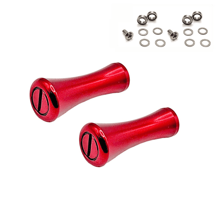 RIXUNO 1 Set Ekfan 1Pc Aluminum Alloy Outdoor Fishing Reel Handle Knob 34mm Fishing for Dripping Wheel Drum Wheel Accessory Red