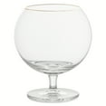thumbnail image 6 of Thyme & Table 16 fl oz Sphere Bourbon Glasses with Gold Rim, Set of 4, 6 of 6