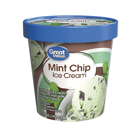 Great Value Ice Cream Pint Chocolate Chip Cookie Dough 16 Fl Oz Walmart Com