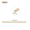 thumbnail image 2 of 50Pcs Round Wood Sticks 1/7x3" Dowel Rod Unfinished Hardwood Stick Craft for DIY Crafts, 2 of 6
