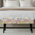 thumbnail image 5 of Chririnla Easter Themed Cartoon Pattern Dining Room Bench Slipcover, Snug Fit Bench Seat Cover Pet Hair Resistant Polyester Spandex Dining Bench Slipcover for Living Room, 5 of 9