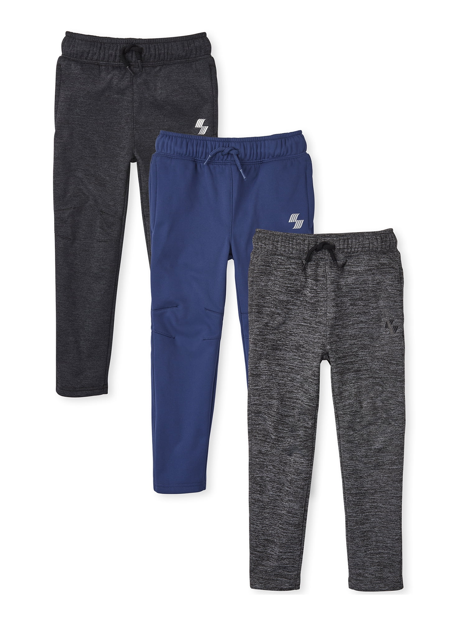 The Children's Place Boys Athletic Fleece Jogger 3Pack Pants, Sizes 4