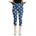thumbnail image 6 of Women Print Capri Legging Buttery Soft Stretch High Waisted Yoga Leggings for Gym Workout Summer Slim Capris Pant with Pocket Fashion Casual Athletic Cropped Pants, 6 of 8
