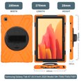 thumbnail image 5 of XYX Case for Samsung Galaxy Tab A7 10.4 inch SM-T500/SM-T505 with 360 Degree Rotating, Hand Strap, Shoulder Strap, Orange, 5 of 7